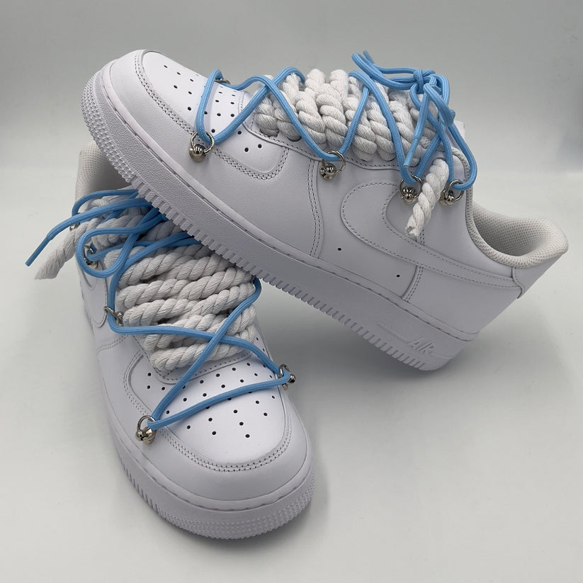 Nike Air Force 1 “Rope Laces White” Triple UNC - EV8 SoCal