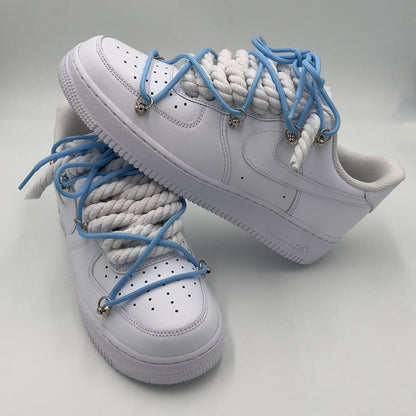 Nike Air Force 1 “Rope Laces White” Triple UNC - EV8 SoCal