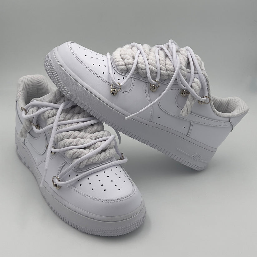 Nike Air Force 1 “Rope Laces White” Triple White - EV8 SoCal