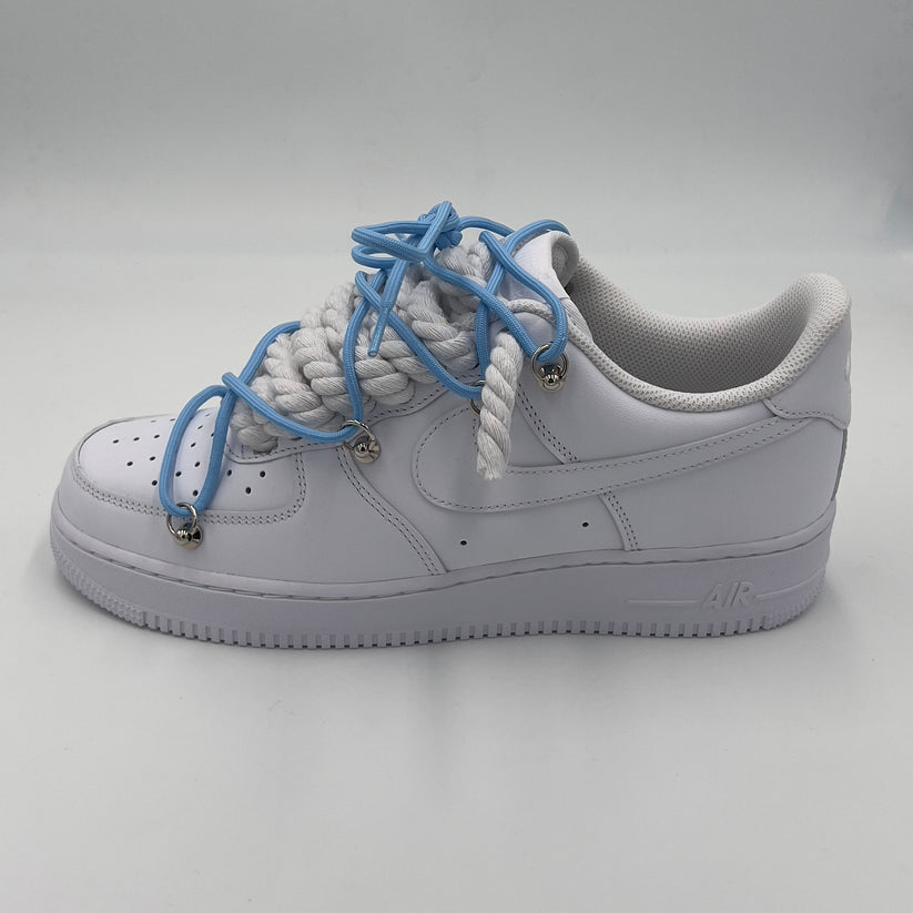 Nike Air Force 1 “Rope Laces White” Triple UNC - EV8 SoCal