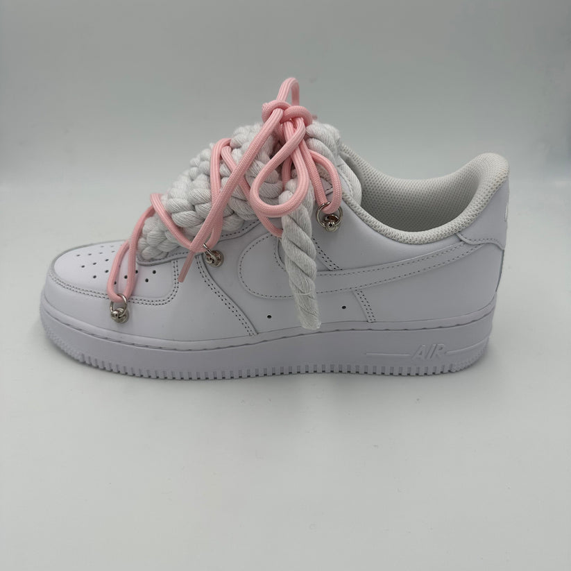 Nike Air Force 1 “Rope Laces White" Triple Pink - EV8 SoCal